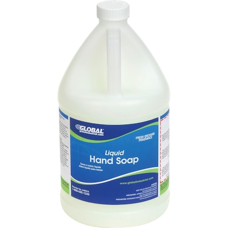 Global Industrial Liquid Hand Soap, 1 Gallon Bottle, 4/Bottles 640412